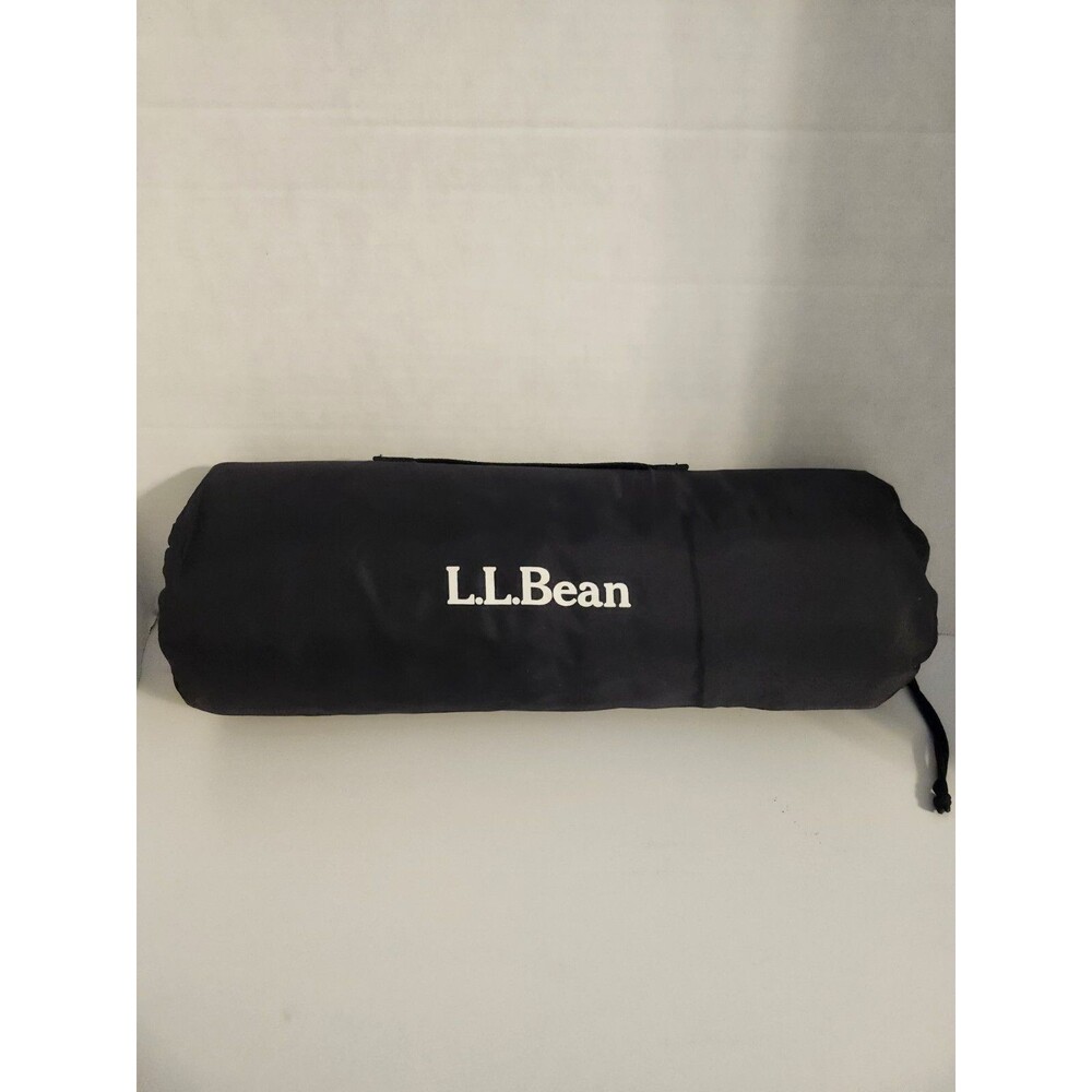 LL Bean Stadium Seat Black, WM74, Padded, With Carrying Pack, Bleacher, Canoe